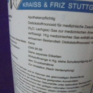 LINDE - Distickstoffmonoxid Bottle
